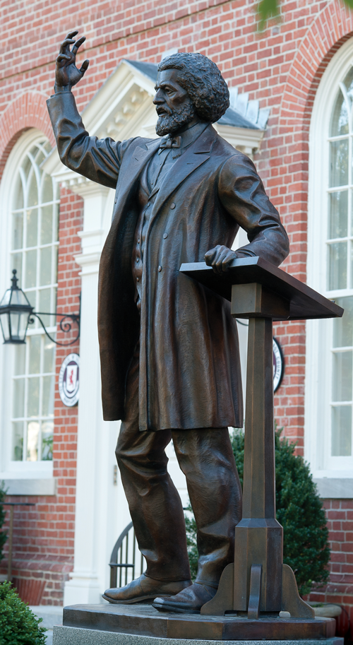 The Frederick Douglass Memorial statue