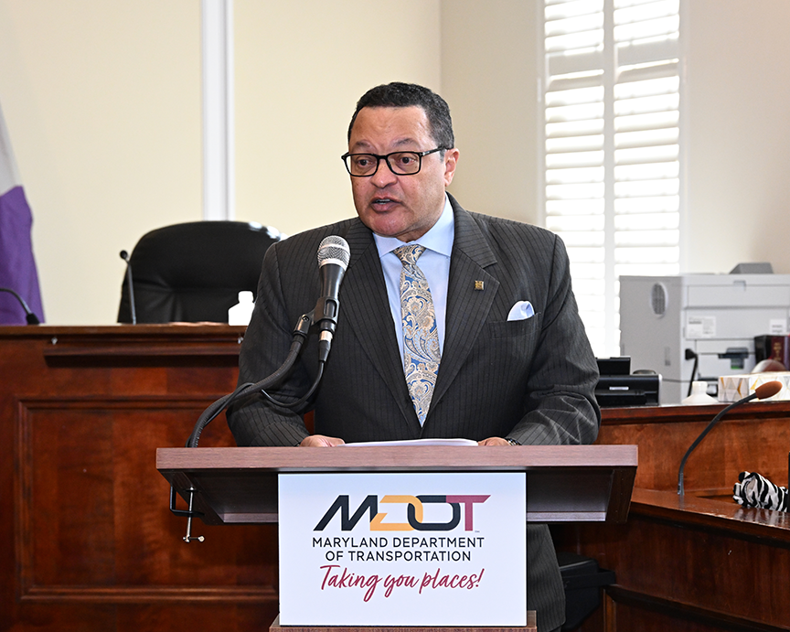 Kenneth Morris Jr Speaks at the marker unveiling